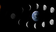 مراحل تطور القمر في دورته حول الارض