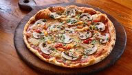 طريقة عمل البيتزا الصيامي بالمشروم