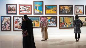 الفنانين المشاركين في معرض بينالي للفنون الإسلامية